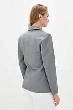 Серый деловой пиджак KRISTI на одну пуговицу Garne 3037211 фото №3