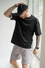 Men's T-shirt Oversize Cotton Black Teamv 8034211 photo №2