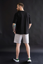 Men's T-shirt Oversize Cotton Black Teamv 8034211 photo №3