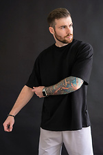 Men's T-shirt Oversize Cotton Black Teamv 8034211 photo №5