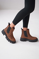 Chelsea-Stiefel für Damen mit Leopardenmuster 4206212 Foto №1