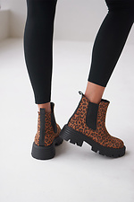 Chelsea-Stiefel für Damen mit Leopardenmuster 4206212 Foto №2