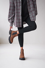 Chelsea-Stiefel für Damen mit Leopardenmuster 4206212 Foto №3