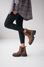 Chelsea-Stiefel für Damen mit Leopardenmuster 4206212 Foto №4