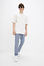 EVAN summer linen trousers with stripes GEN 8000214 photo №2