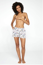 Хлопковые пижамные шорты короткие с принтом Cornette 2026215 фото №2