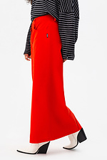 Женская юбка EJEN с разрезом спереди красного цвета Garne 3041215 фото №2