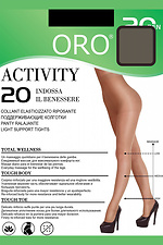 Damenstrumpfhose Aktivität 20 den graue Farbe ORO 4027215 Foto №1