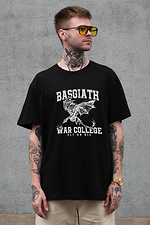 Men's Oversized T-Shirt Without Fourth Wing Print Black Without 8055216 photo №1