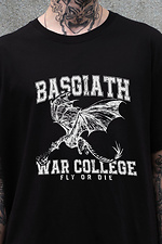 Men's Oversized T-Shirt Without Fourth Wing Print Black Without 8055216 photo №2