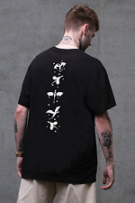 Men's Oversized T-Shirt Without Fourth Wing Print Black Without 8055216 photo №3