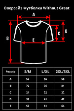Men's Oversized T-Shirt Without Fourth Wing Print Black Without 8055216 photo №5
