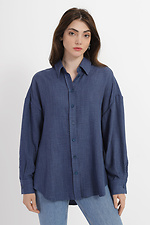 Classic cotton FLAVI shirt with off the shoulder and long sleeves Garne 3040217 photo №1