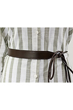 Women's belt made of genuine brown leather. Garne 3300217 photo №1