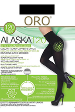Женские теплые колготки alaska 120 den черного цвета. ORO 4027217 фото №1