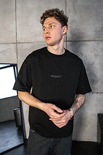 Übergroßes Herren-T-Shirt mit MASSCULT-Aufdruck in Schwarz Teamv 8034217 Foto №2