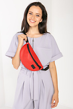 Semicircular banana bag red with one pocket GEN 9005217 photo №4