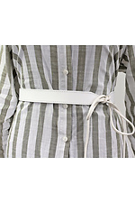 Women's belt made of genuine white leather. Garne 3300218 photo №1