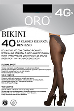 Women's bikini tights 40 den black ORO 4027218 photo №1