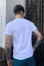 Белая трикотажная футболка с рукавами реглан GEN 8000218 фото №2
