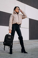 Черная молодежная сумка-рюкзак с карманом для ноутбука Mkey 8010218 фото №2