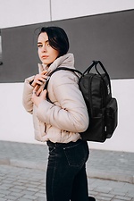Черная молодежная сумка-рюкзак с карманом для ноутбука Mkey 8010218 фото №3