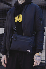 Men's Over-the-Shoulder Bag Brick Reflective Black Without 8049218 photo №2