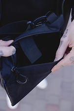 Men's Over-the-Shoulder Bag Brick Reflective Black Without 8049218 photo №6