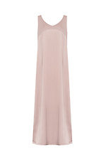 Długa satynowa sukienka MEGG w kolorze beżowym Garne 3041219 zdjęcie №13