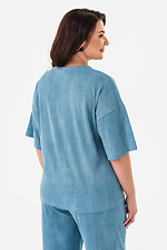 T-Shirt LANI-V Blau Garne 3043219 Foto №2