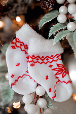 Family set of Christmas socks (3 pairs) M-SOCKS 2040220 photo №4