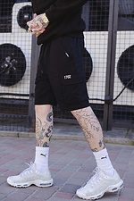 Men's Knitted Shorts Gate Reflective Black Without 8049220 photo №1