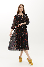 Довга шифонова сукня ZLATA в квітковий принт Garne 3040221 фото №1