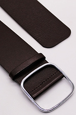 Breiter Damengürtel aus echtem Leder, braun Garne 3300221 Foto №1