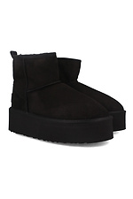 Women's suede winter ugg boots with a high sole Forester 4203221 photo №1