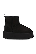 Women's suede winter ugg boots with a high sole Forester 4203221 photo №6