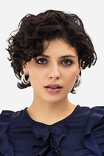 Women's earrings triple silver rings  4515222 photo №4