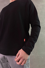 Schwarzes Shift-Sweatshirt aus Baumwolle GEN 8000222 Foto №2