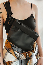 Rectangular universal banana belt bag made of matte leatherette Mamakazala 8038222 photo №1
