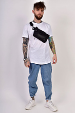 Rectangular universal banana belt bag made of matte leatherette Mamakazala 8038222 photo №3