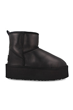 Women's winter ugg boots made of genuine leather on a high sole Forester 4203223 photo №4