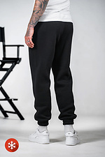 Men's warm sports pants OVERSIZE 3 Black Teamv 8034223 photo №5