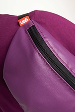 Полукруглая сумка на пояс бананка фиолетовая с одним карманом GEN 9005223 фото №7