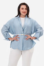 Женский пояс из натуральной кожи белого цвета. Garne 3300224 фото №3