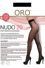 Damenstrumpfhose Nudo 20 den schwarz ORO 4027224 Foto №1