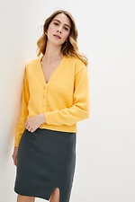 Kurzer geknöpfter Strick-Cardigan mit tiefem Ausschnitt Sewel 4038224 Foto №1