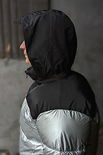Shiny quilted down jacket for winter VDLK 8031224 photo №3