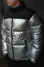 Блискуча стьобана куртка на зиму пуховик VDLK 8031224 фото №4