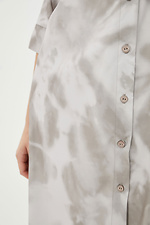 Длинная рубашка LUXURY из принтованного софта Garne 3038225 фото №4