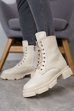 High winter ankle boots on a massive platform  8019225 photo №3